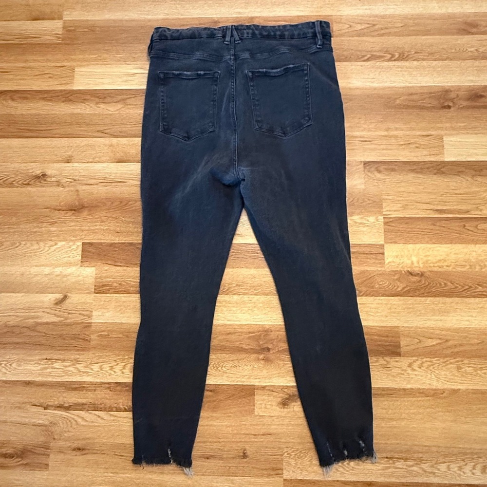 Spanx Faux Leather Leggings Medium High Rise Black White Stripe Shaping Pants‎
